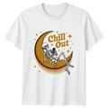Chill Out Celestial Goth Skeleton Novelty Birthday - Adult & Kids T-Shirts, Sweatshirts & Hoodies apparel design preview 1