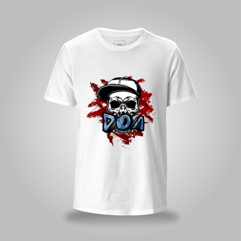 "DOA Skull Cap" Edgy Street Style - Adult & Kids T-Shirts, Sweatshirts & Hoodies apparel design preview 1