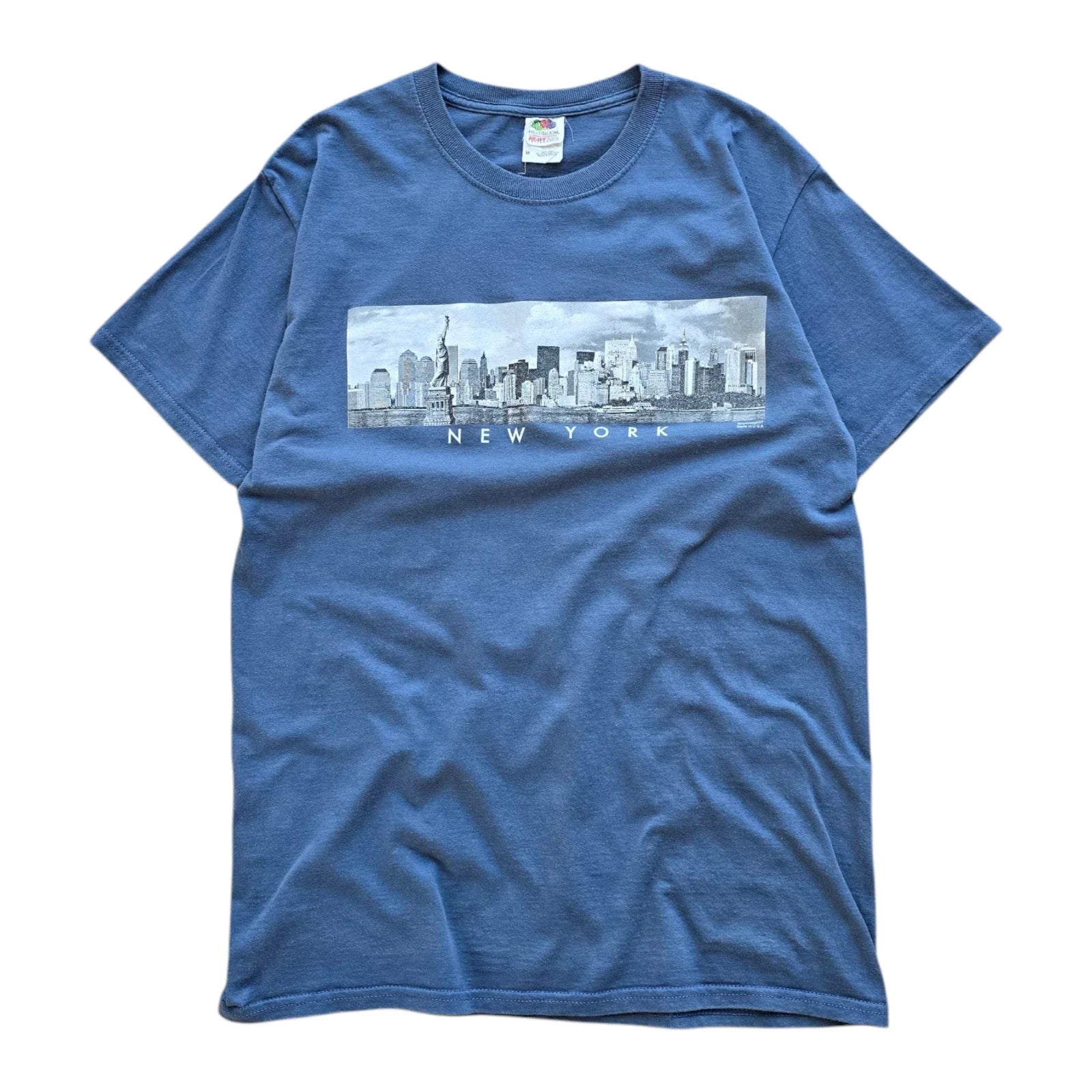 Y2K New York Skyline Blue Mens Small/Medium - Adult & Kids T-Shirts, Sweatshirts & Hoodies apparel design preview 1