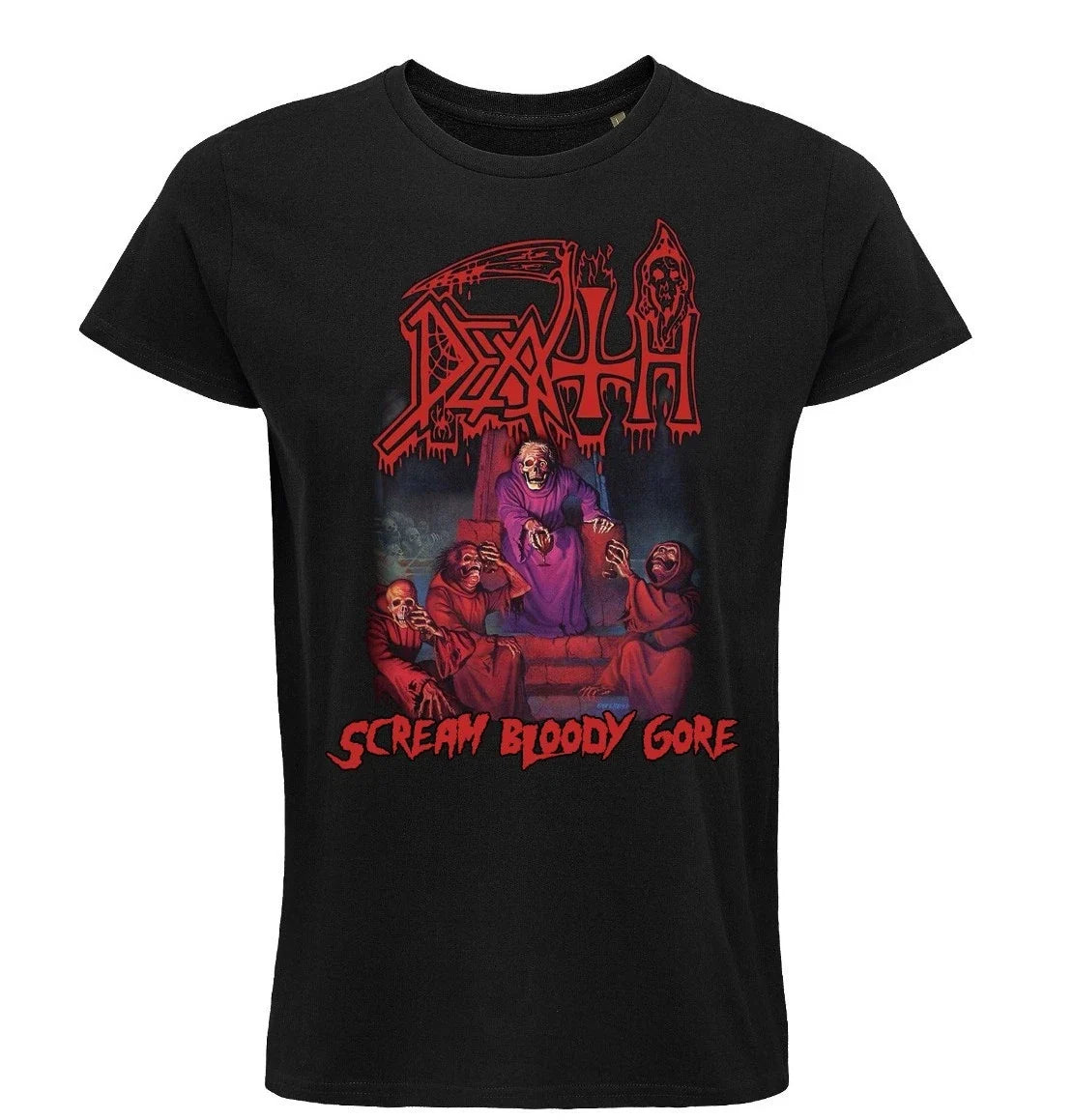 DEATH Scream Bloody Gore, metal, Unisex, Black, 100% - Adult & Kids T-Shirts, Sweatshirts & Hoodies apparel design preview 1