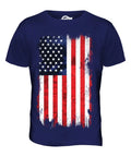 STARS AND STRIPES GRUNGE FLAG MENS TOP USA US UNITED - Adult & Kids T-Shirts, Sweatshirts & Hoodies apparel design preview 1