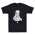 Satanic Unholy Nun Occult Gothic Evil Anti-Christ - Adult & Kids T-Shirts, Sweatshirts & Hoodies apparel design preview 1