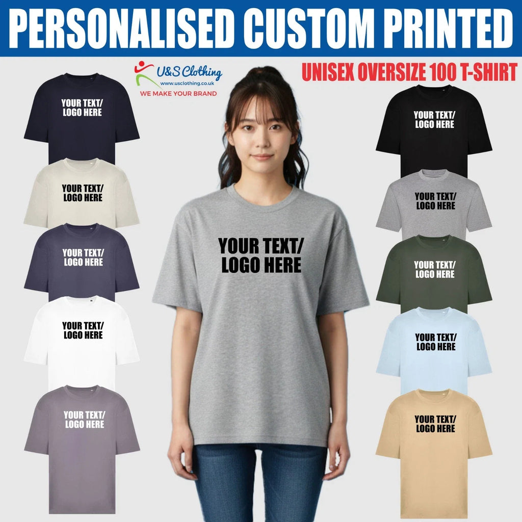Personalised AWDis Unisex Oversize 100 Custom Your - Adult & Kids T-Shirts, Sweatshirts & Hoodies apparel design preview 1
