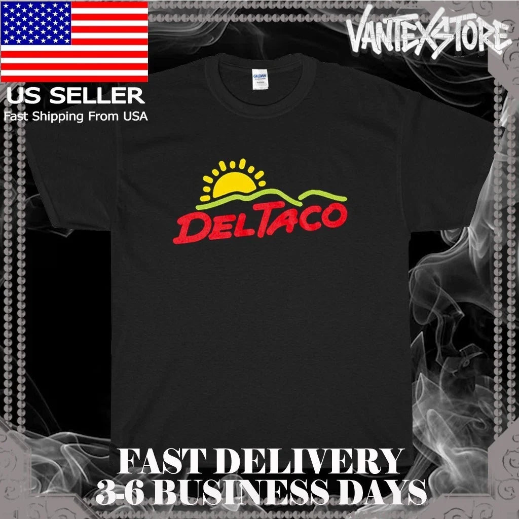 NEW DEL TACO MEXICAN FAST FOOD LOGO FUNNY AMERICAN - Adult & Kids T-Shirts, Sweatshirts & Hoodies apparel design preview 1