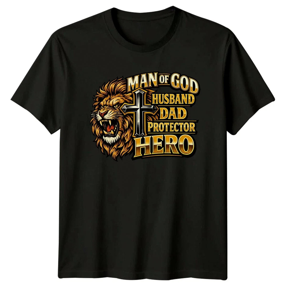 Man Of God Husband Dad Mens Christian Fathers Day - Adult & Kids T-Shirts, Sweatshirts & Hoodies apparel design preview 1