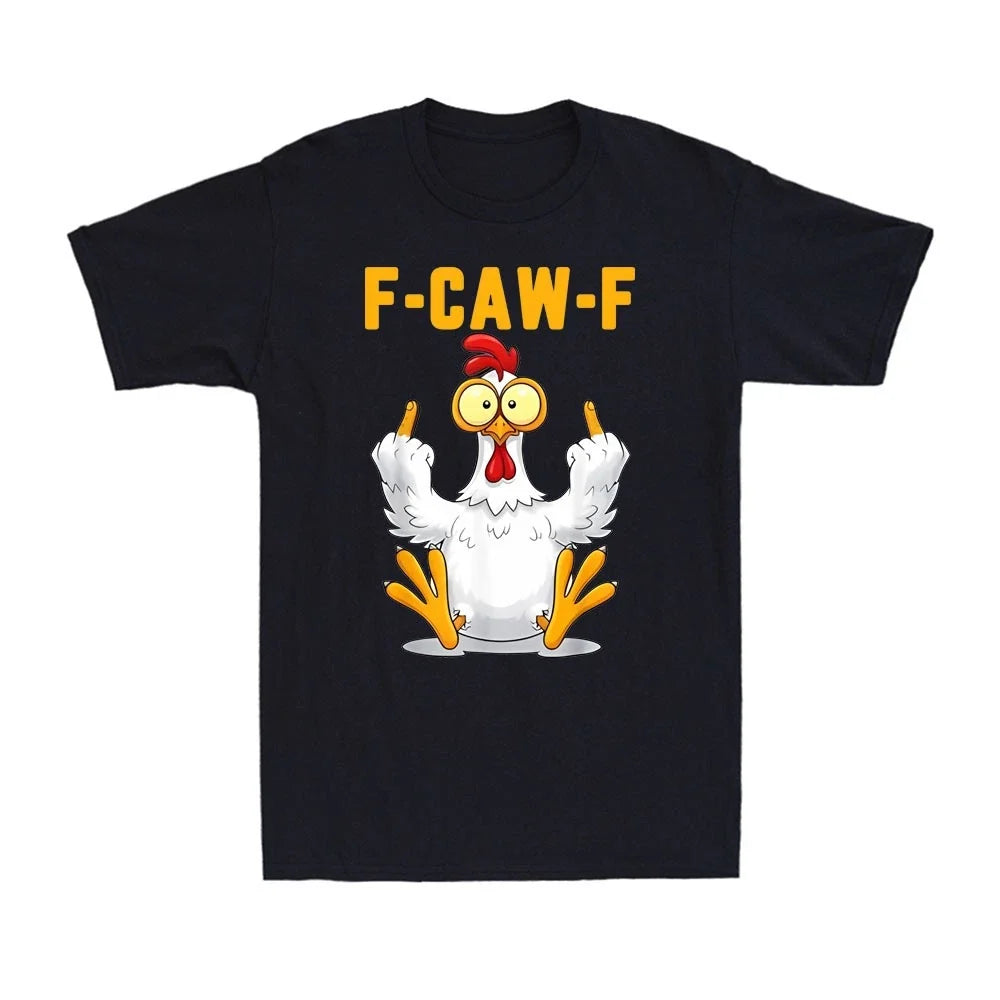 F-Caw-F Funny Chicken Humor Crow Rooster Meme Gift - Adult & Kids T-Shirts, Sweatshirts & Hoodies apparel design preview 1