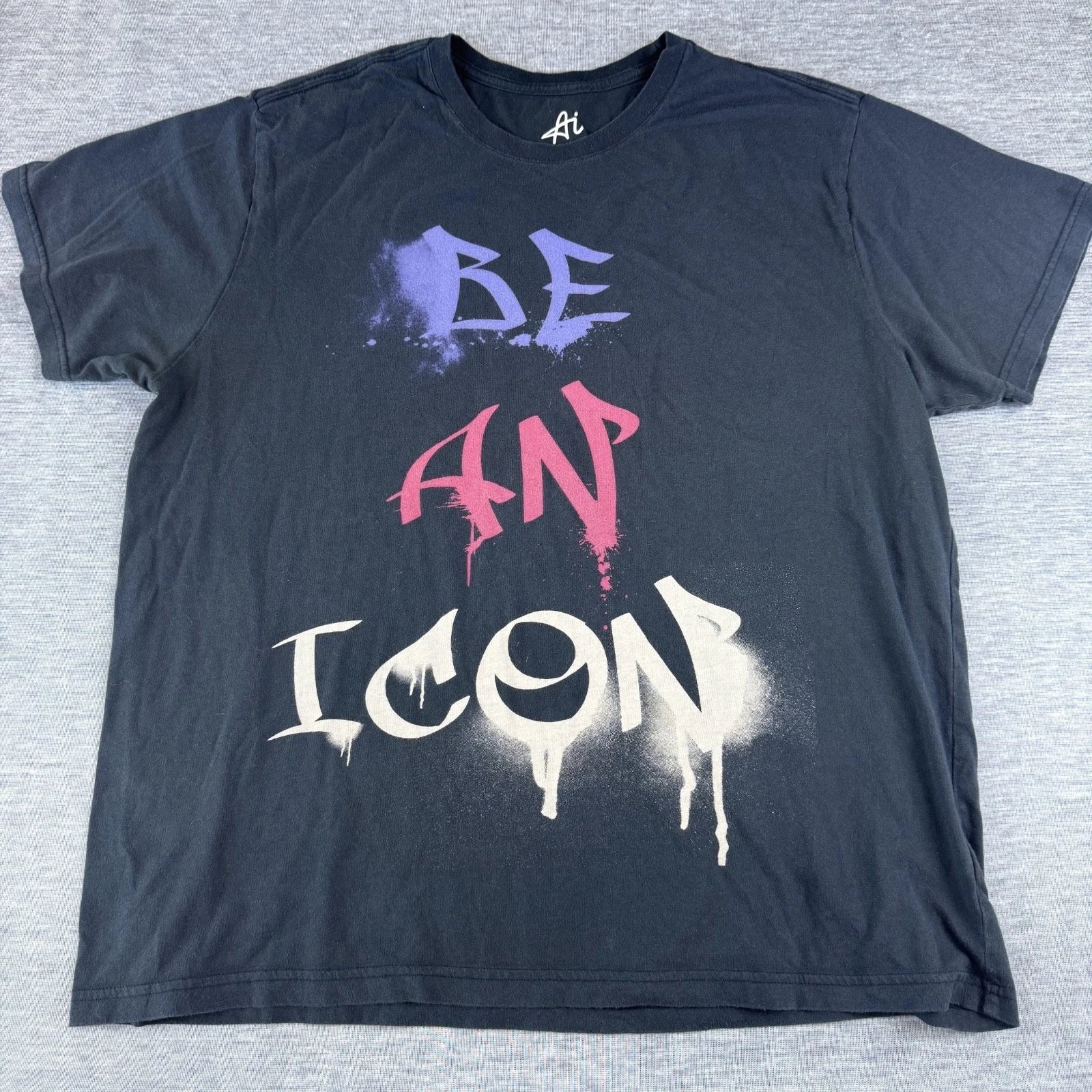 AI Authentic Icon "Be An Streetwear Mens Black Paint - Adult & Kids T-Shirts, Sweatshirts & Hoodies apparel design preview 1