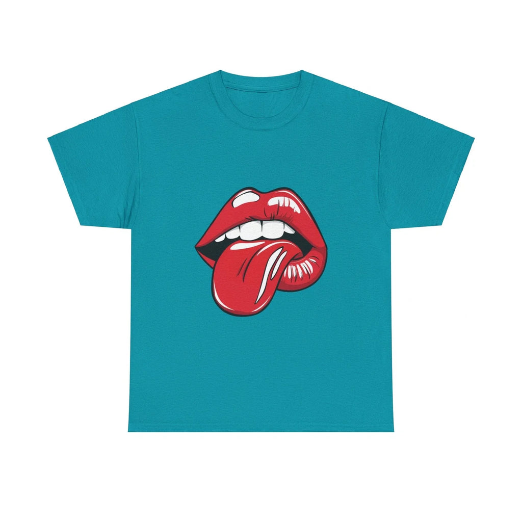 Sexy Retro PopArt Red Lips and Tounge Unisex heavy - Adult & Kids T-Shirts, Sweatshirts & Hoodies apparel design preview 1