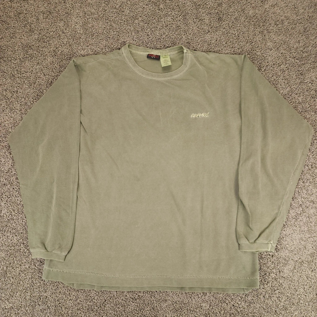 Vintage Gramicci Men XL Green Textured USA 90s Y2K - Adult & Kids T-Shirts, Sweatshirts & Hoodies apparel design preview 1
