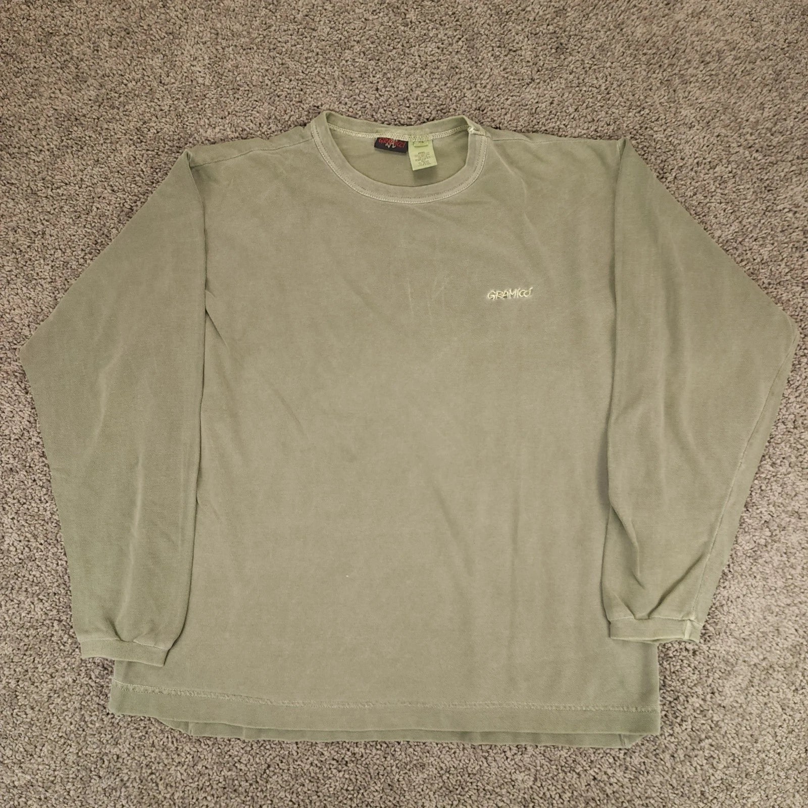 Vintage Gramicci Men XL Green Textured USA 90s Y2K - Adult & Kids T-Shirts, Sweatshirts & Hoodies apparel design preview 1