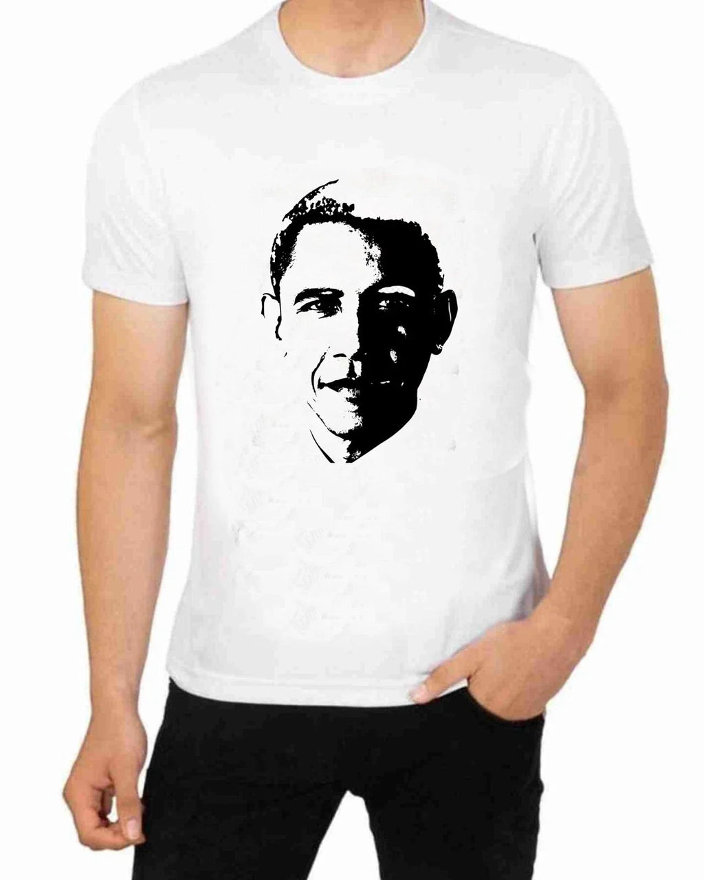 Barack Obama Face Art - Adult & Kids T-Shirts, Sweatshirts & Hoodies apparel design preview 1