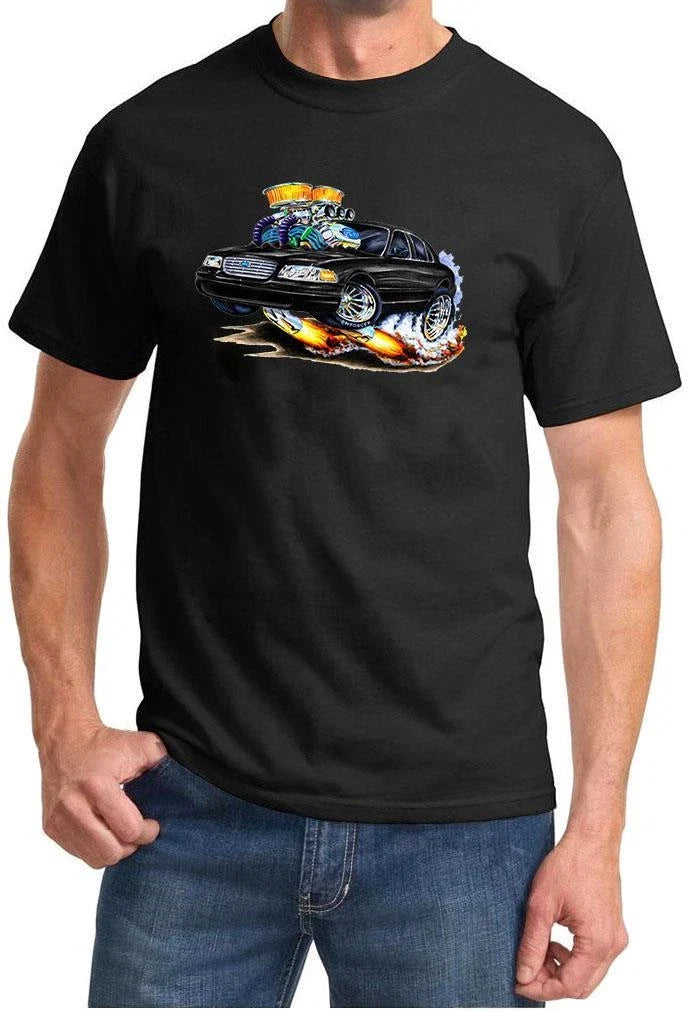 Ford Crown Victoria Cartoon Color NEW - Adult & Kids T-Shirts, Sweatshirts & Hoodies apparel design preview 1
