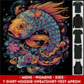 Psychedelic Koi Carp Fish Mens Womens Kids Unisex - Adult & Kids T-Shirts, Sweatshirts & Hoodies apparel design preview 1