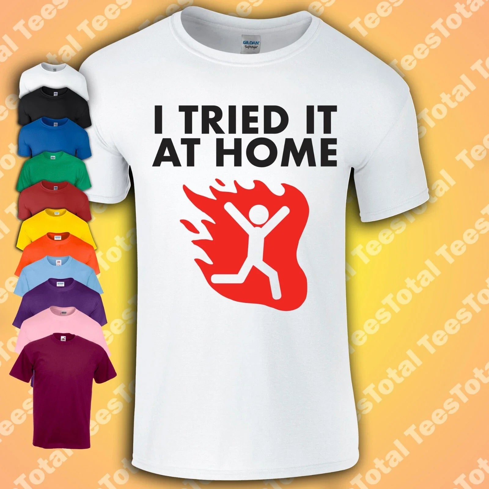I Tried It At Home Funny Health And Safety Joke - Adult & Kids T-Shirts, Sweatshirts & Hoodies apparel design preview 1
