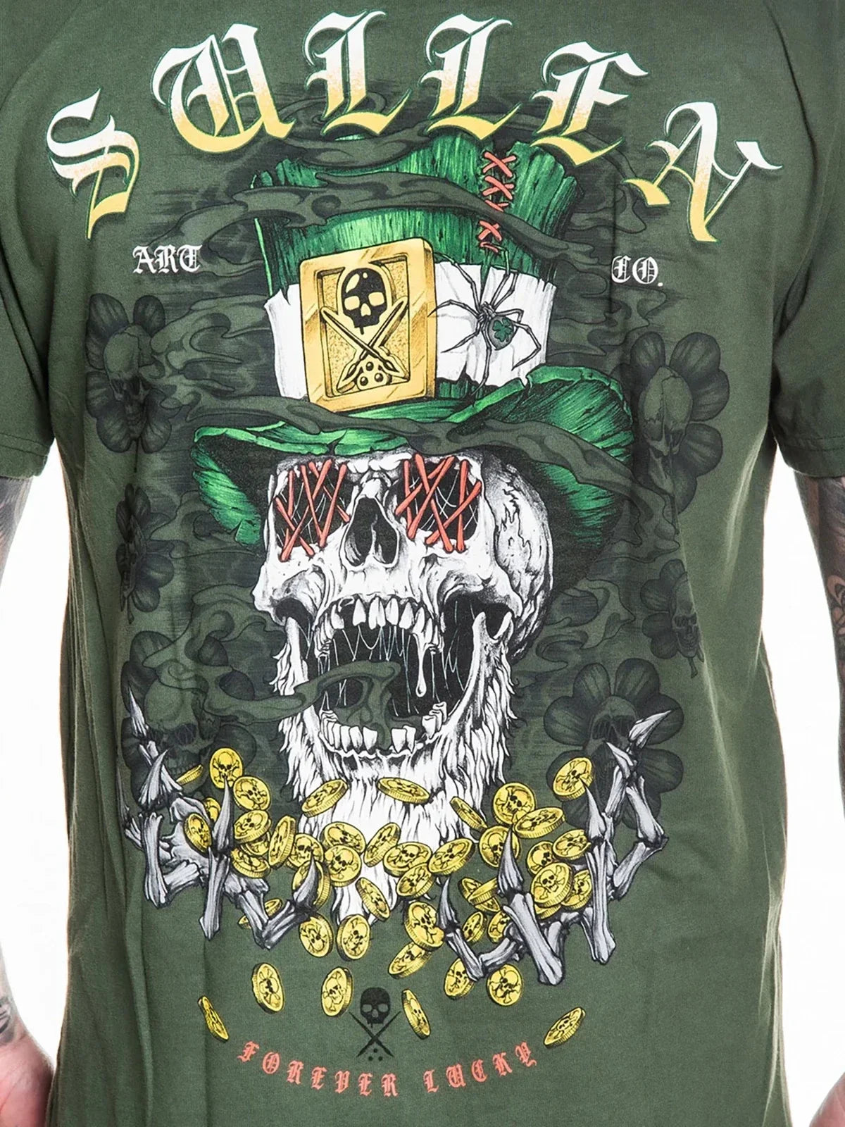 Sullen Men's Forever Lucky Short Sleeve Premium - Adult & Kids T-Shirts, Sweatshirts & Hoodies apparel design preview 1