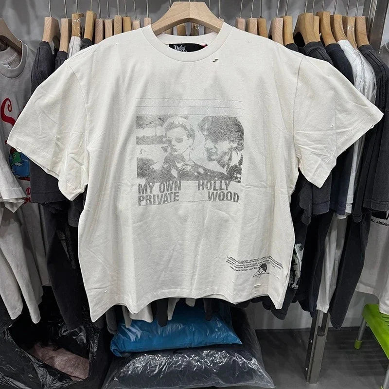 My Own Private Hollywood Mens White Cotton Paly - Adult & Kids T-Shirts, Sweatshirts & Hoodies apparel design preview 1