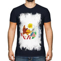 Illinois State Grunge Flag Mens Illinoisan Jersey - Adult & Kids T-Shirts, Sweatshirts & Hoodies apparel design preview 1