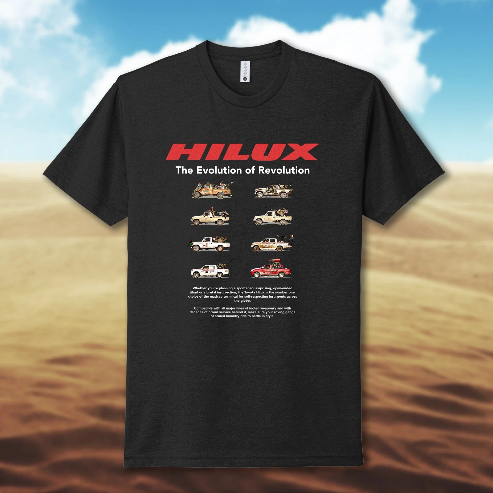 Toyota Hilux Evolution of Revolution - Adult & Kids T-Shirts, Sweatshirts & Hoodies apparel design preview 1