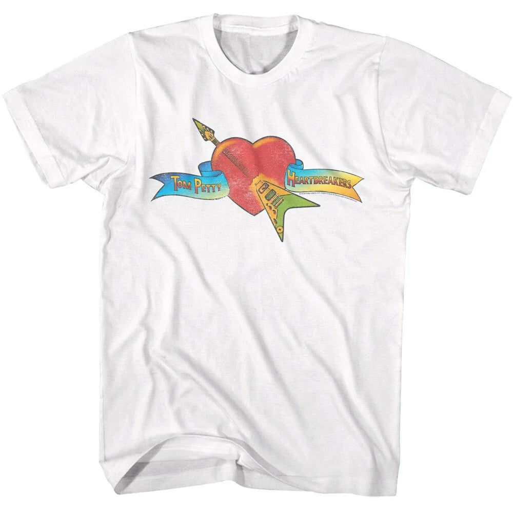 Tom Petty The Heartbreakers Flying V Guitar In Heart - Adult & Kids T-Shirts, Sweatshirts & Hoodies apparel design preview 1
