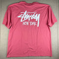 Stussy New York Mens XXL Pink Streetwear Skateboard - Adult & Kids T-Shirts, Sweatshirts & Hoodies apparel design preview 1