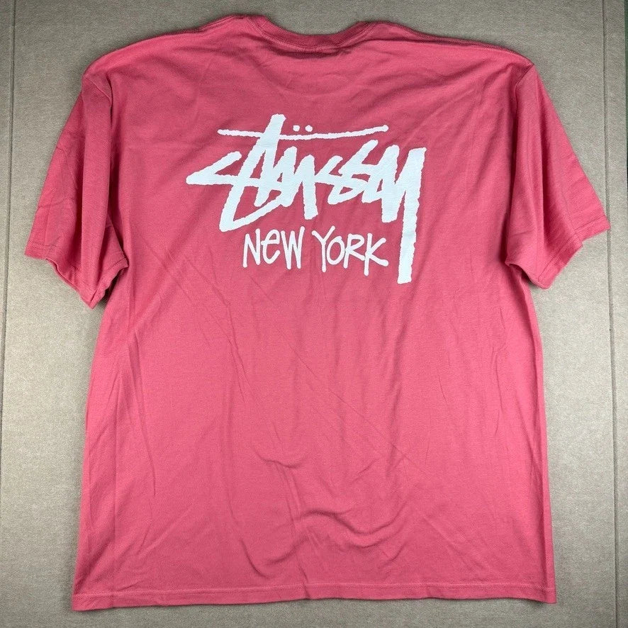 Stussy New York Mens XXL Pink Streetwear Skateboard - Adult & Kids T-Shirts, Sweatshirts & Hoodies apparel design preview 1