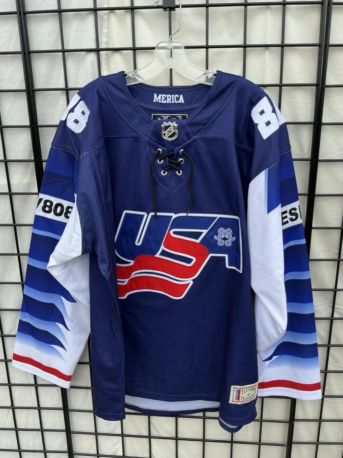 ELEV808 X Team USA Hockey Rave EDM Jersey RARE - Adult & Kids T-Shirts, Sweatshirts & Hoodies apparel design preview 1