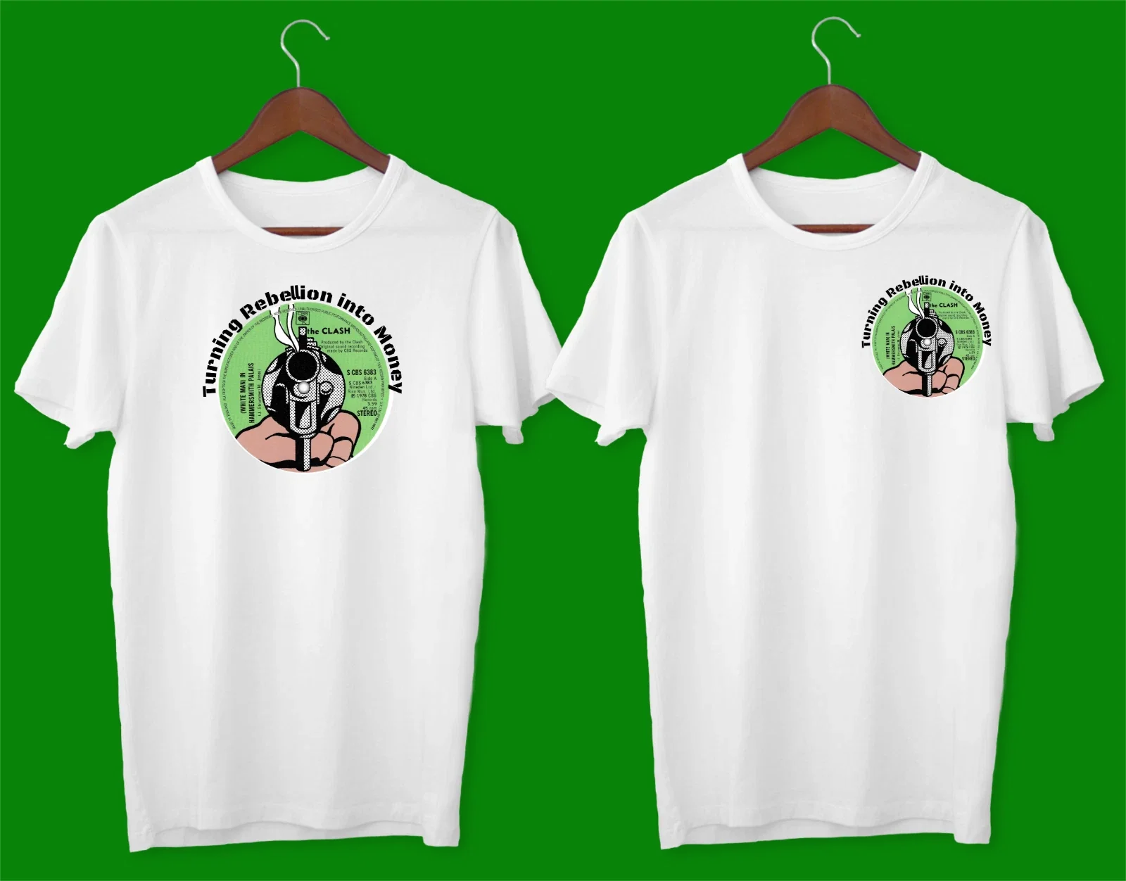 THE CLASH, JOE STRUMMER, PUNK, White man in - Adult & Kids T-Shirts, Sweatshirts & Hoodies apparel design preview 1