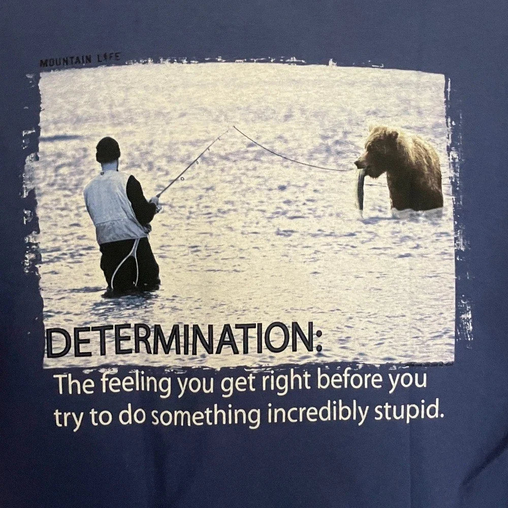 Mountain Life Colorado "Determination" Funny Graphic - Adult & Kids T-Shirts, Sweatshirts & Hoodies apparel design preview 1