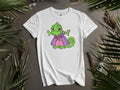 Cute Pascal Dressed Up Portrait Rapunzel T Men Women - Adult & Kids T-Shirts, Sweatshirts & Hoodies apparel design preview 1