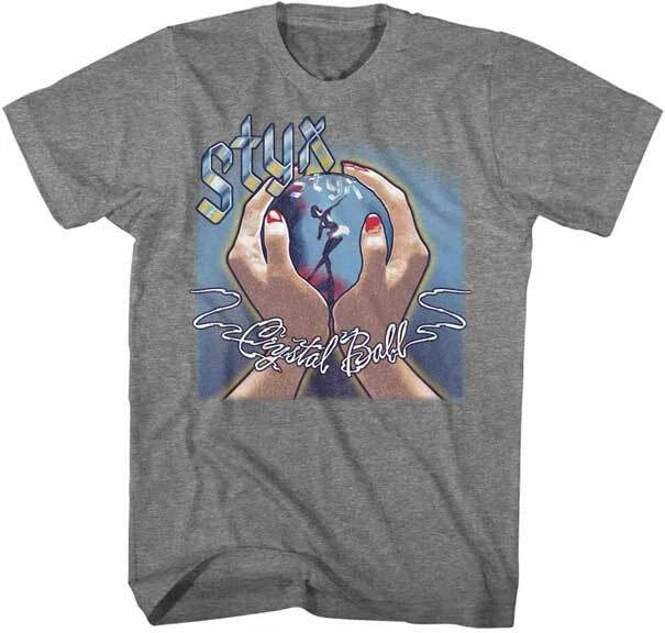 Styx Crystal Ball Color Album Cover 1976 Men's Rock - Adult & Kids T-Shirts, Sweatshirts & Hoodies apparel design preview 1