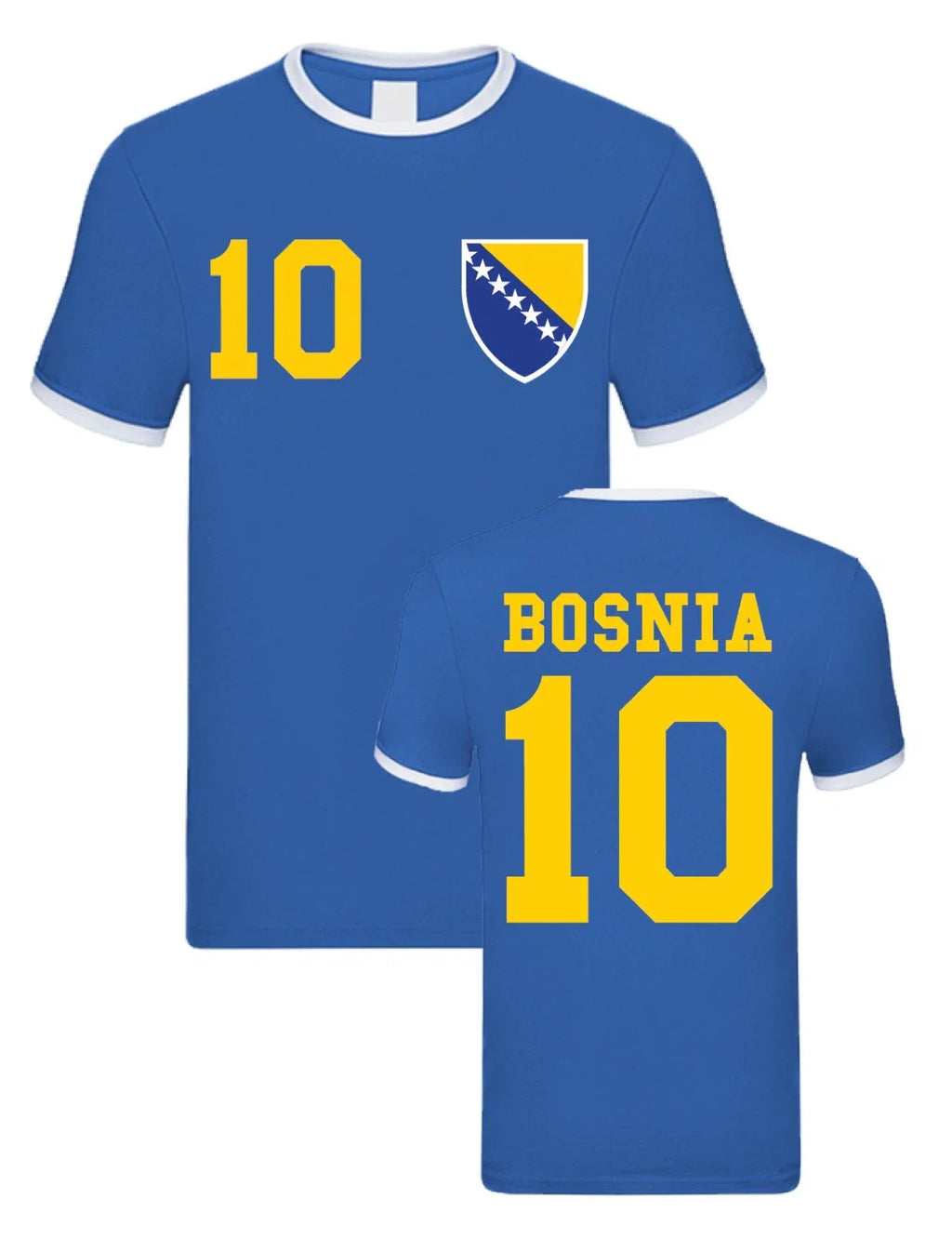 Men's "Bosnia" with desired name number Jersey - Adult & Kids T-Shirts, Sweatshirts & Hoodies apparel design preview 1