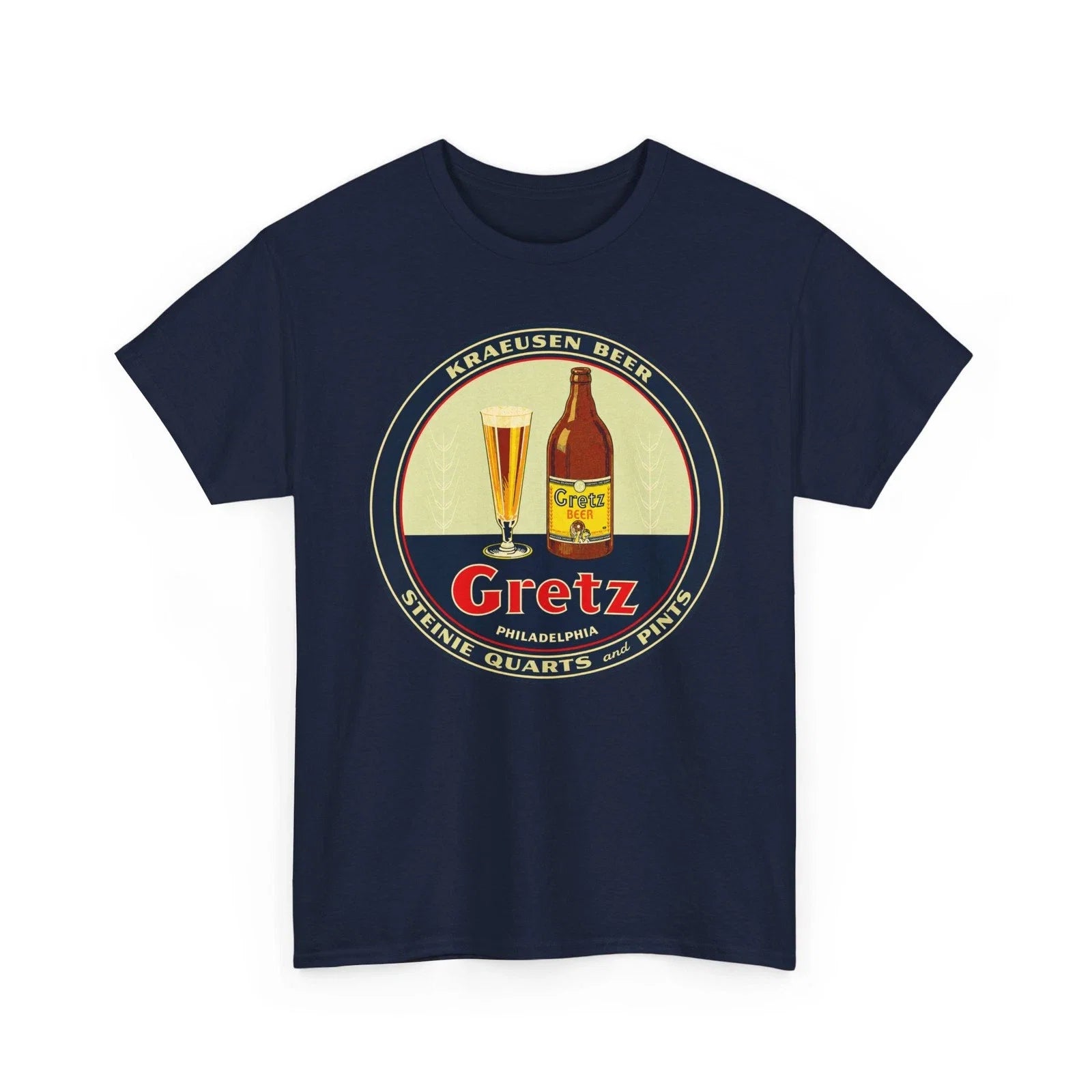 Kraeusen Beer Gretz Brewing Co. Philadelphia PA - Adult & Kids T-Shirts, Sweatshirts & Hoodies apparel design preview 1