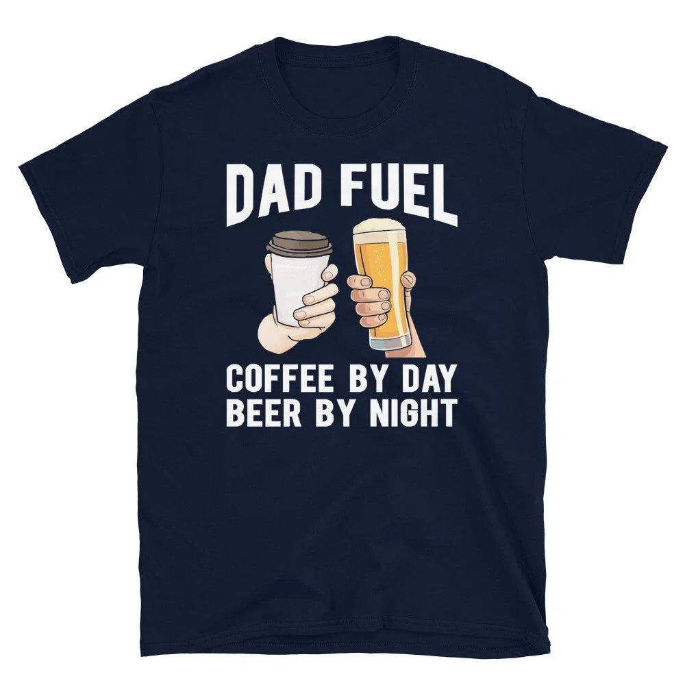Dad Fuel Coffee by Day Beer Night Father's - Adult & Kids T-Shirts, Sweatshirts & Hoodies apparel design preview 1