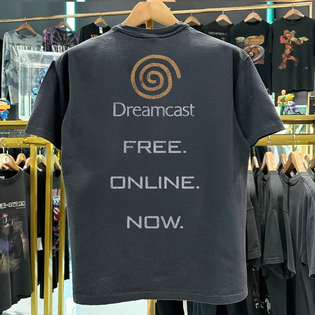90s Sega Dreamcast Size Classic Black XL - Adult & Kids T-Shirts, Sweatshirts & Hoodies apparel design preview 1