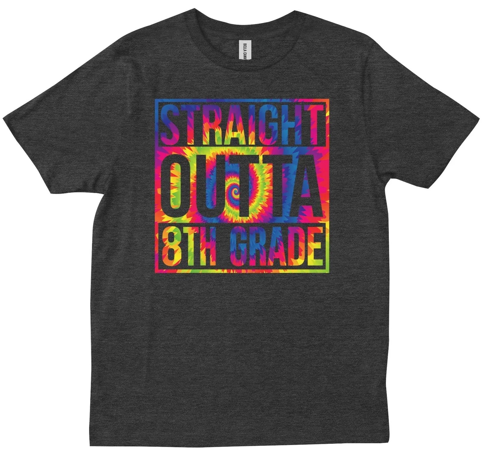 Straight Outta 8th Grade Eighth Funny Back To School - Adult & Kids T-Shirts, Sweatshirts & Hoodies apparel design preview 1