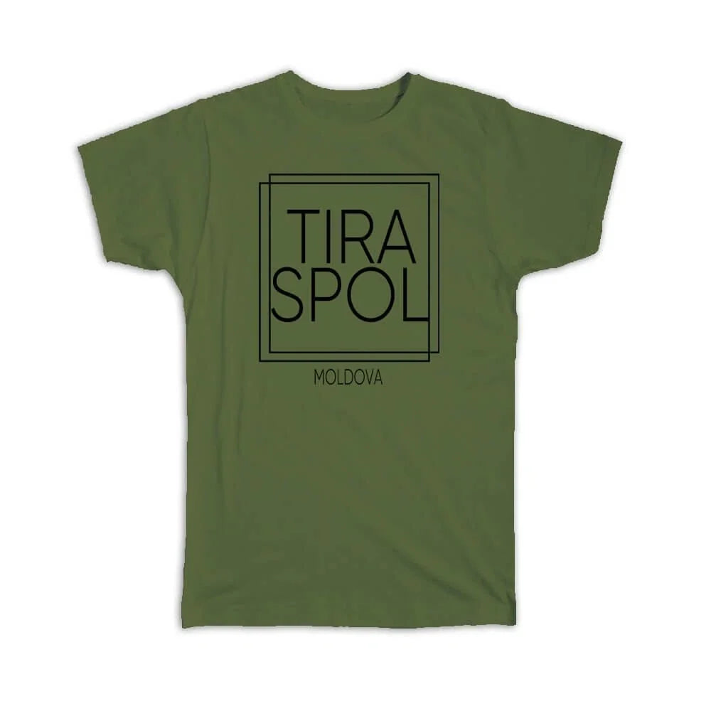 Gift TIRASPOL Moldova Square Modern Minimalist Font - Adult & Kids T-Shirts, Sweatshirts & Hoodies apparel design preview 1