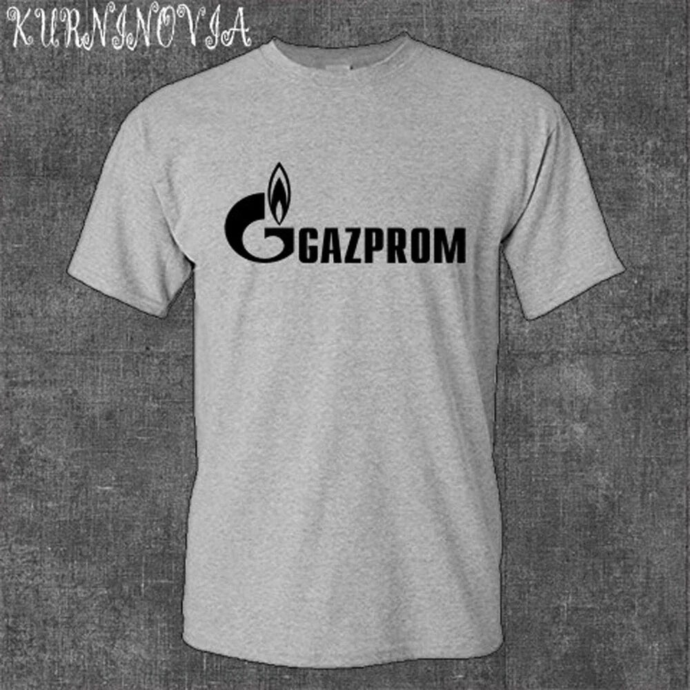Gazprom Russian Oil Company Men's Gray Size S to 5XL - Adult & Kids T-Shirts, Sweatshirts & Hoodies apparel design preview 1