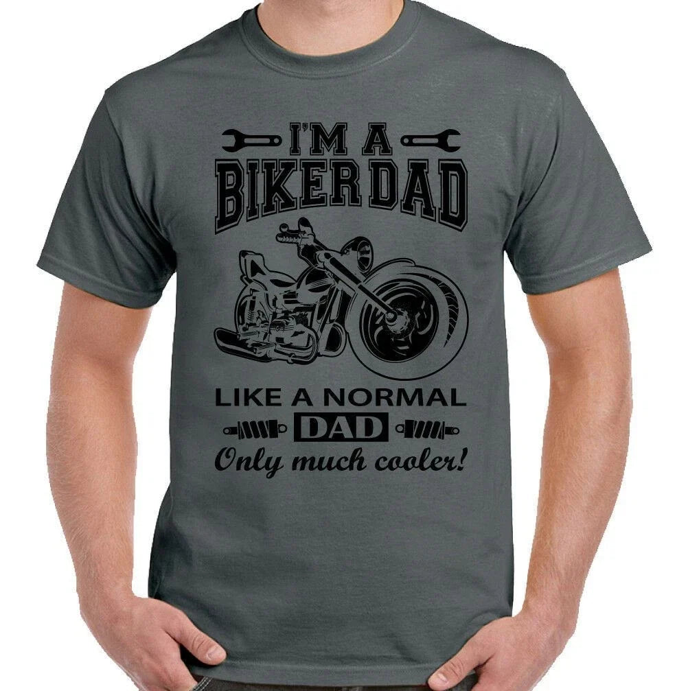 Biker Dad Mens Funny Motorbike Motorcycle Father's - Adult & Kids T-Shirts, Sweatshirts & Hoodies apparel design preview 1
