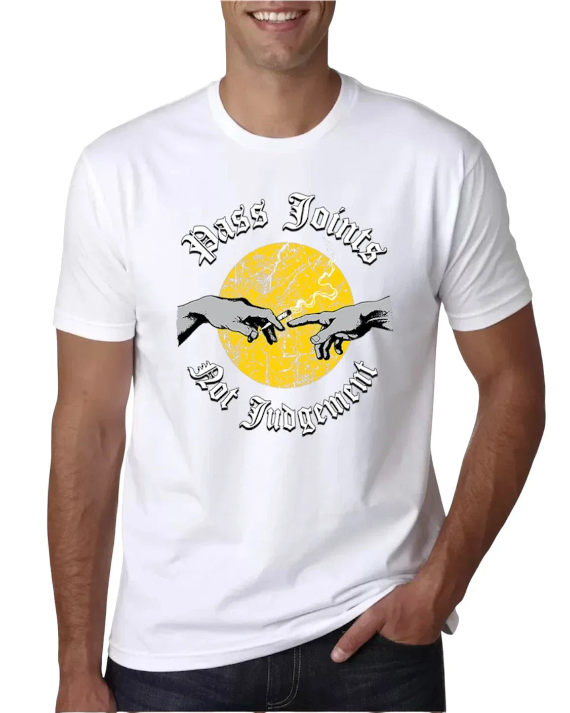 Pass Joints, Not Judgment Graphic Chill Stylish - Adult & Kids T-Shirts, Sweatshirts & Hoodies apparel design preview 1