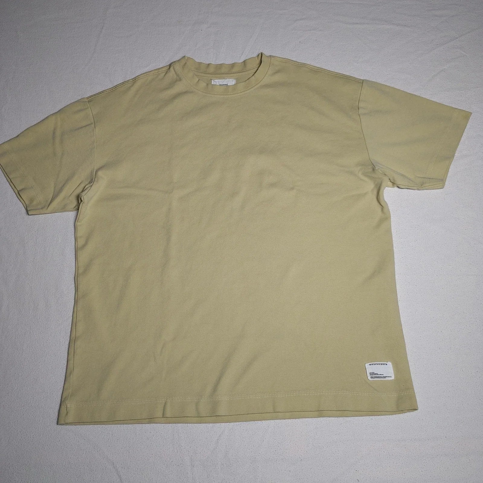 Reserved Men Large Tan Cotton Spandex Minimalist Boxy - Adult & Kids T-Shirts, Sweatshirts & Hoodies apparel design preview 1