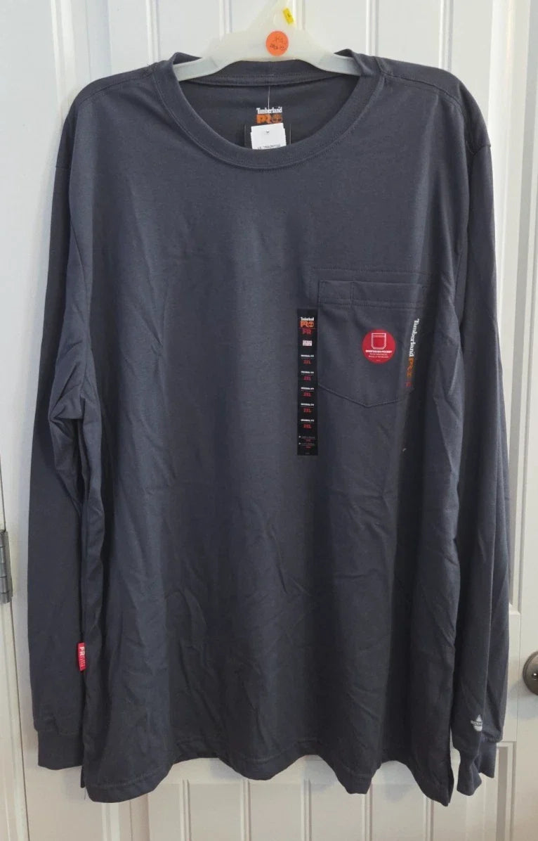 NWT Timberland PRO FR Mens 2XL Gray Flame Resistant - Adult & Kids T-Shirts, Sweatshirts & Hoodies apparel design preview 1