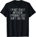 Funny Introvert Unisex-Adults Black Modern Classic - Adult & Kids T-Shirts, Sweatshirts & Hoodies apparel design preview 1