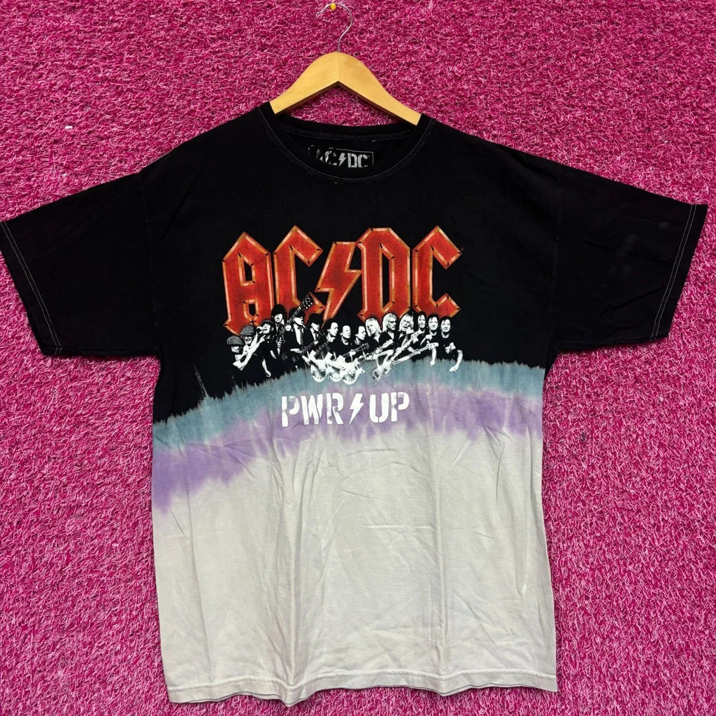 AC/DC Power Up Album Art Hard Rock Band Dip Dye M - Adult & Kids T-Shirts, Sweatshirts & Hoodies apparel design preview 1
