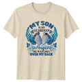 My Son Is Guardian Angel He Watches Over Back - Adult & Kids T-Shirts, Sweatshirts & Hoodies apparel design preview 1