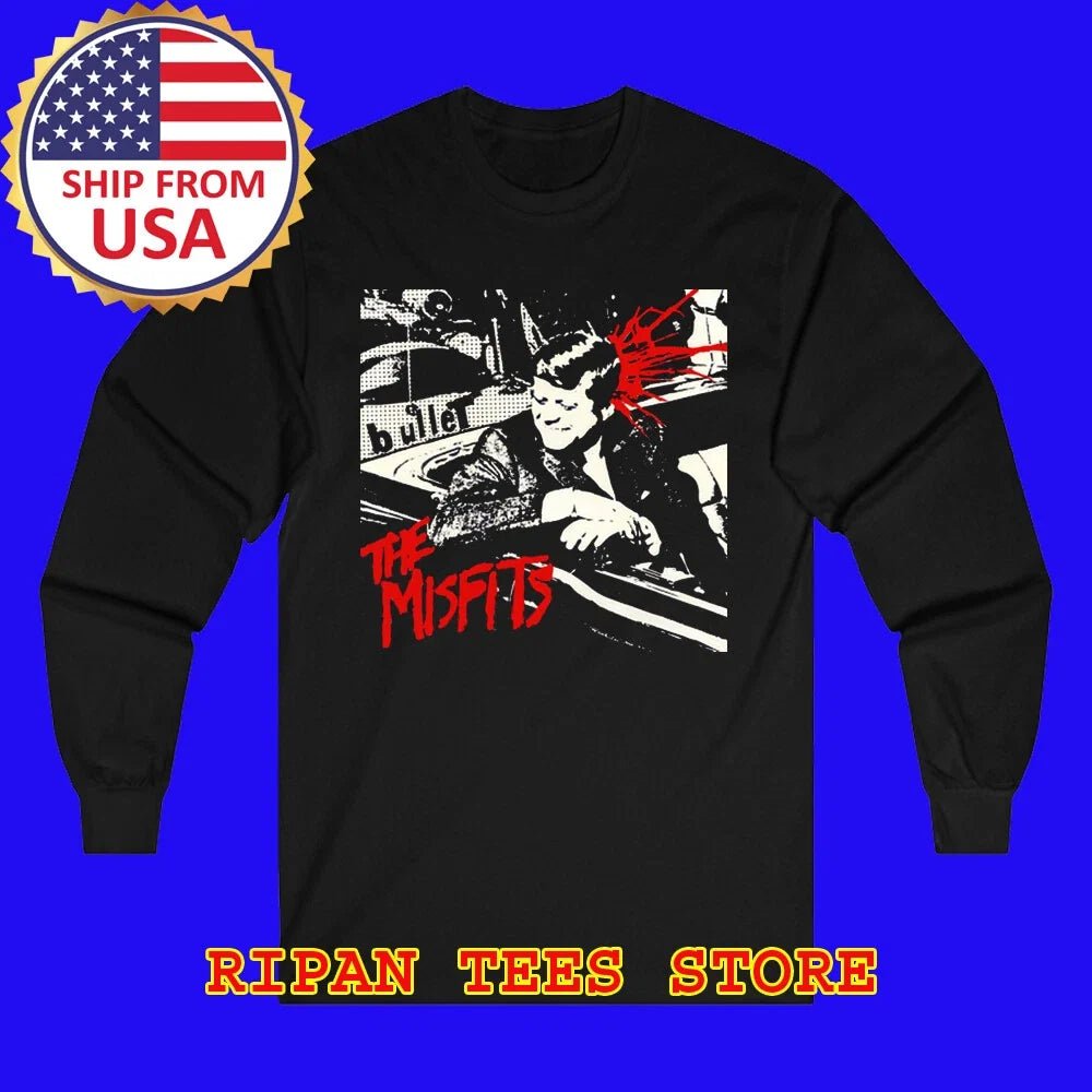 The Misfits 70's 80's Kennedy Men's Black Size S 3XL - Adult & Kids T-Shirts, Sweatshirts & Hoodies apparel design preview 1
