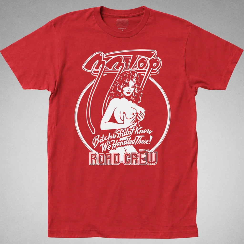 ZZ Top ROAD CREW Band tour Classic rock handled these - Adult & Kids T-Shirts, Sweatshirts & Hoodies apparel design preview 1