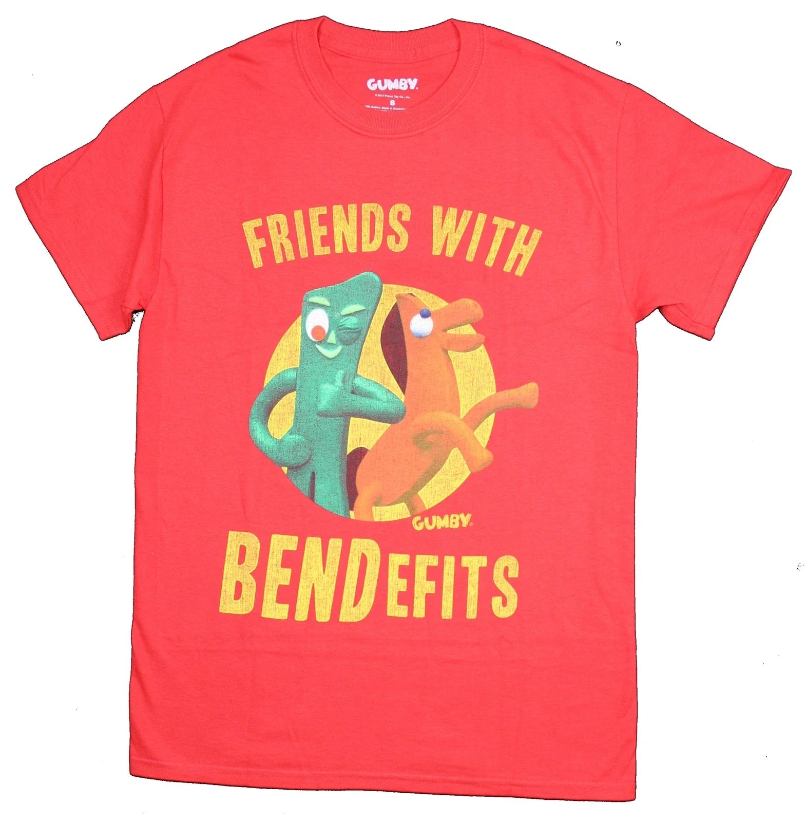 Gumby Mens Friends With Benefits Pokey Pic - Adult & Kids T-Shirts, Sweatshirts & Hoodies apparel design preview 1