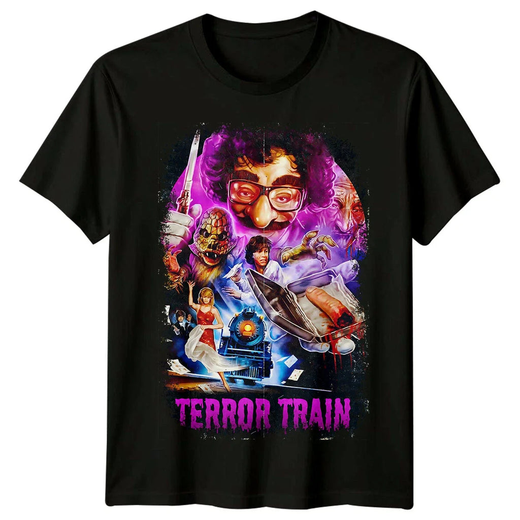 Terror Train (1980) Movie Poster Inspired Retro 80s - Adult & Kids T-Shirts, Sweatshirts & Hoodies apparel design preview 1