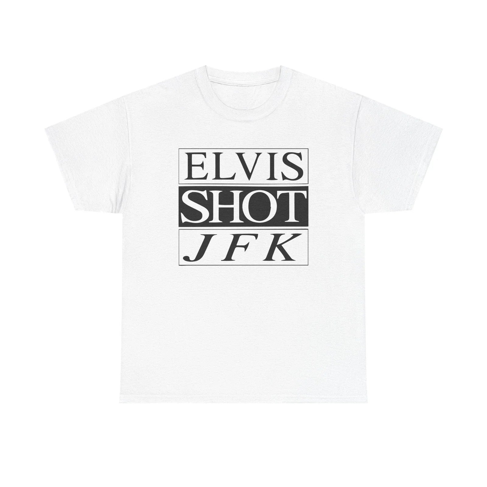 La Haine's "Elvis Shot JFK" Film White iconic - Adult & Kids T-Shirts, Sweatshirts & Hoodies apparel design preview 1
