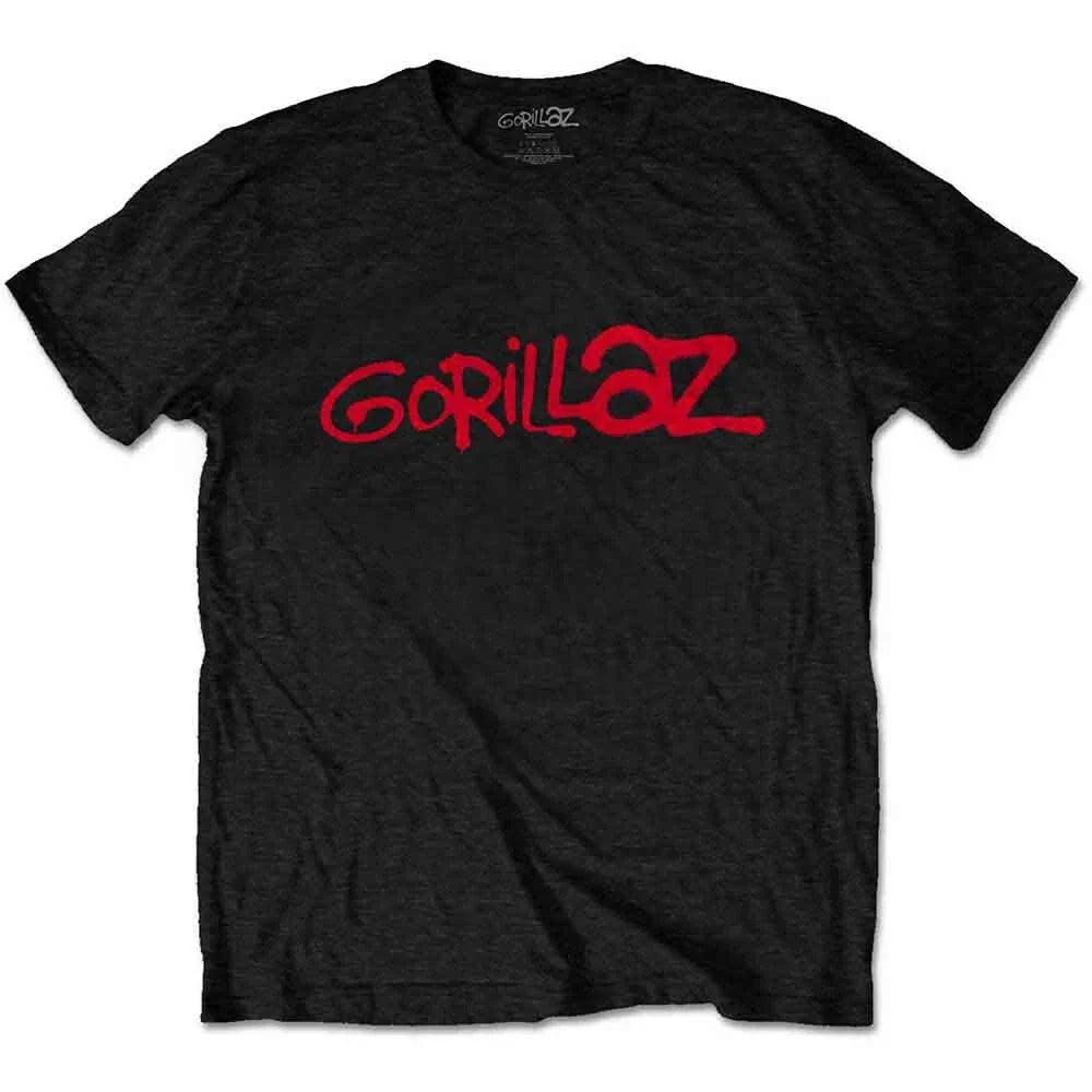 Gorillaz Band Logo Rock Official New Black - Adult & Kids T-Shirts, Sweatshirts & Hoodies apparel design preview 1